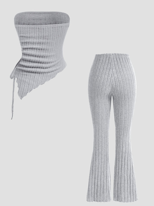 Ensemble femme bandeau & pantalon flare