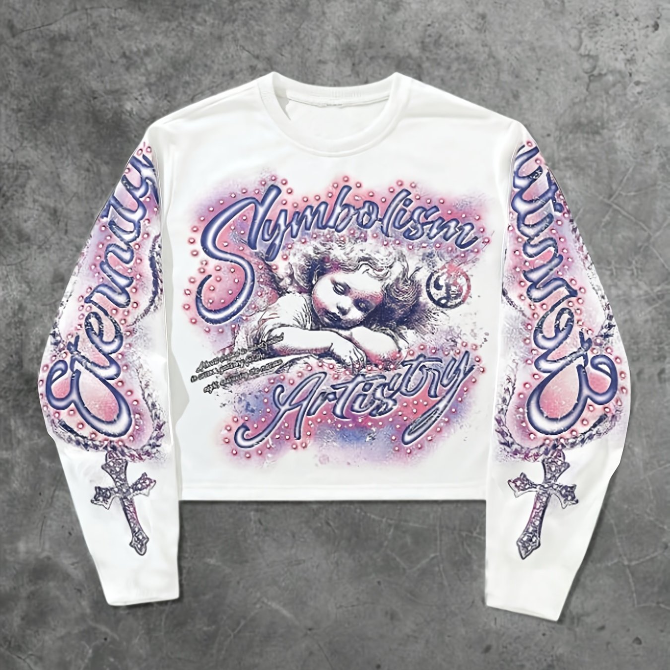 Pull Homme Décontracté à Manches Longues et Motif Imprimé