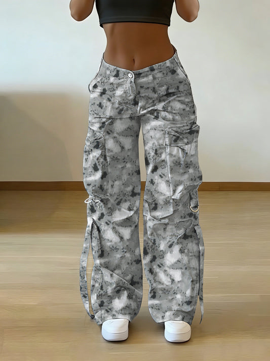 Women's Non-Stretch Cargo Pants - Formality Casual Trousers with Multiple Utility Pockets, All-Season Work Pants for Everyday & Professional Outfits (Adult Women), Minimalist Design, Highquality Material, Office Women