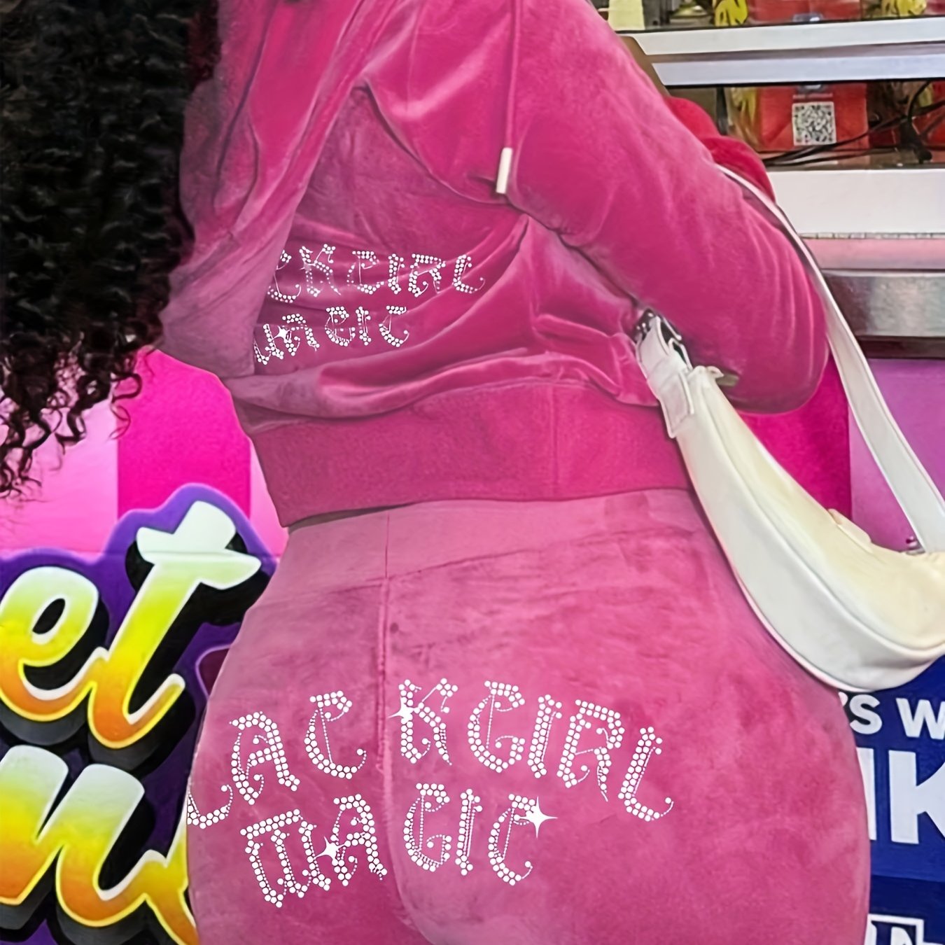 Ensemble Sweat à Capuche Femme – Imprimé Lettres, 2 Pièces