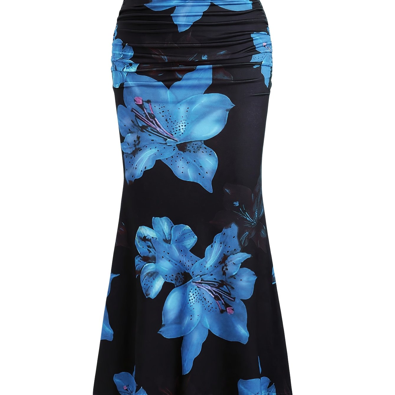 Robe sirène femme à imprimé floral