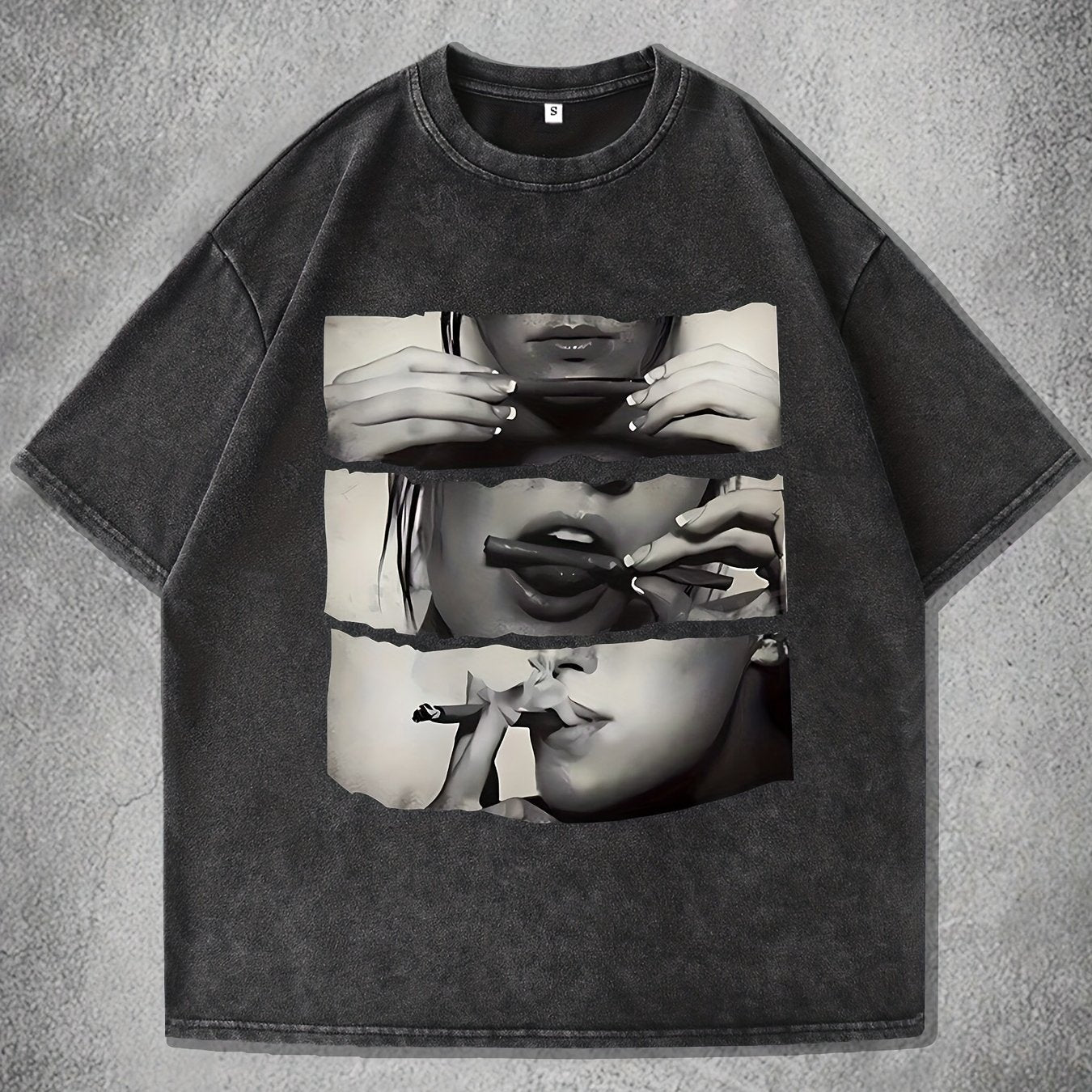 T-shirt Femme – Col Rond, Imprimé Dessin, Coupe Décontractée