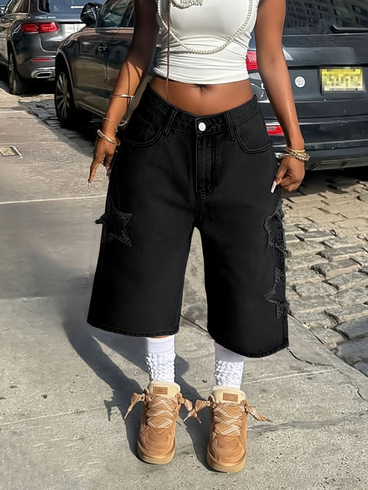 Pantalon femme étoile streetwear