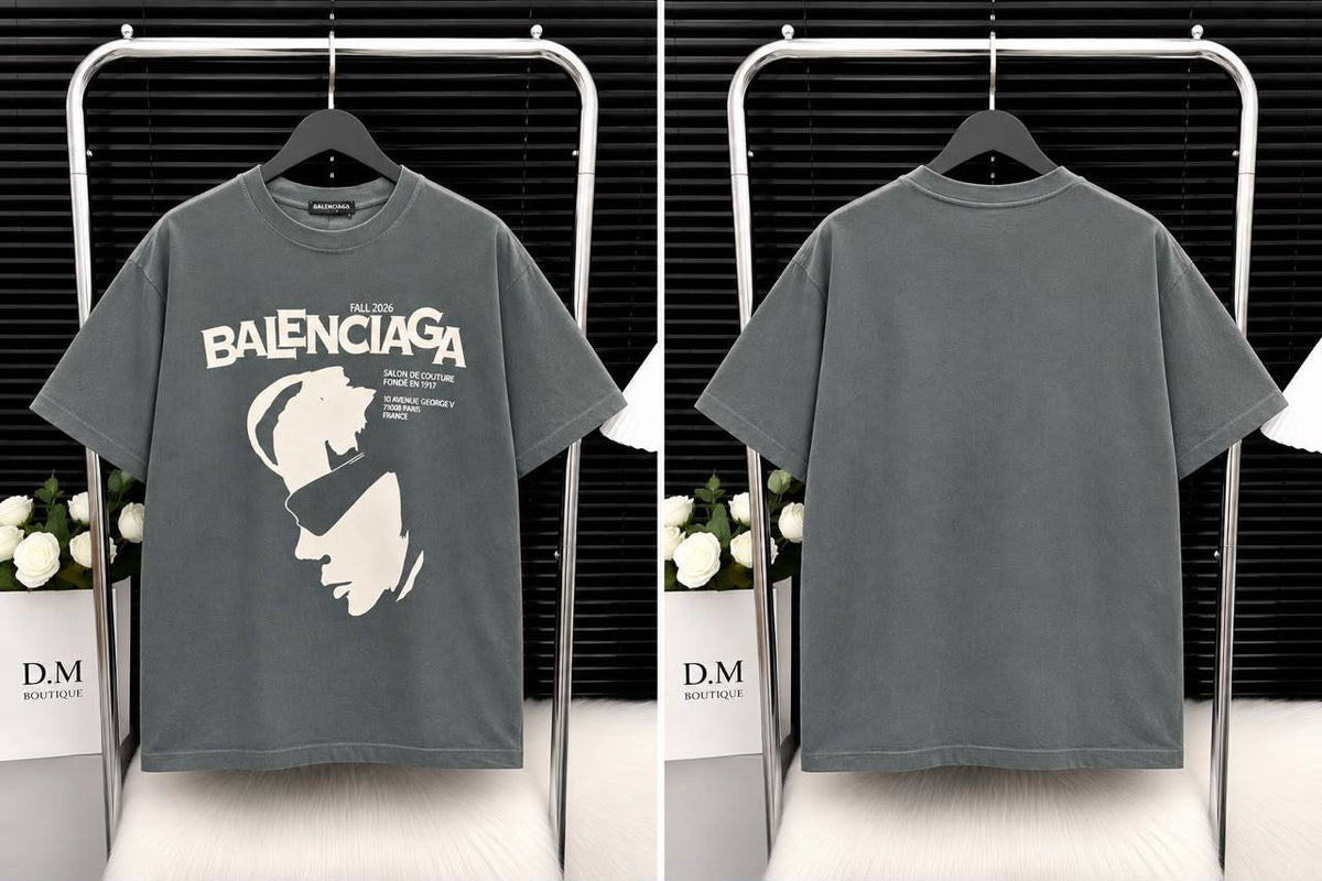 T-shirt oversize imprimé portrait
