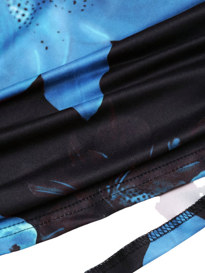 Robe sirène femme à imprimé floral