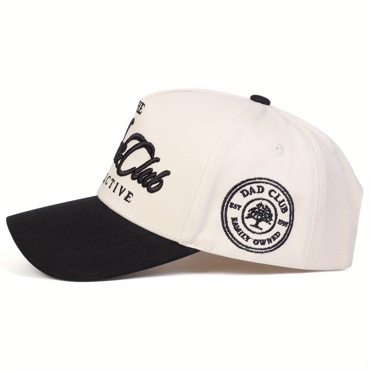 1 Men's THE MARE CLUB COLLECTIVE Baseball Cap, Fashionable Five-Panel Hat, Adjustable Outdoor Casual Cap, Suitable for Spring and Autumn Travel, Beach Vacations