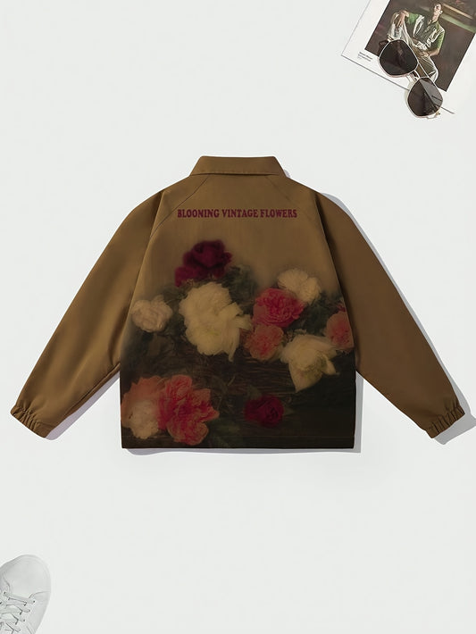 Veste Élégante Rose Casual- Style Décontracté Chic