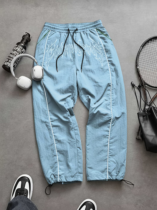 Pantalon Homme Casual Sport avec Cordon Ajustable – Pantalon Long Décontracté Quotidien