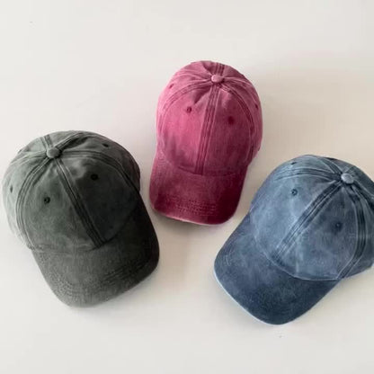 1pc FOCUS Themed Washed Cotton Baseball Cap, Adjustable Hat Suitable for Both Men And Women