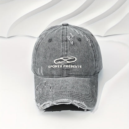 Casquette Homme Streetwear Lettre Déchirée – Style Urbain et Tendance