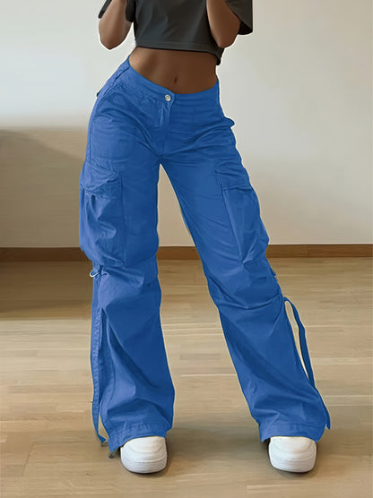 Pantalon Cargo Streetwear Femme – Jogging Décontracté Multi-Poches