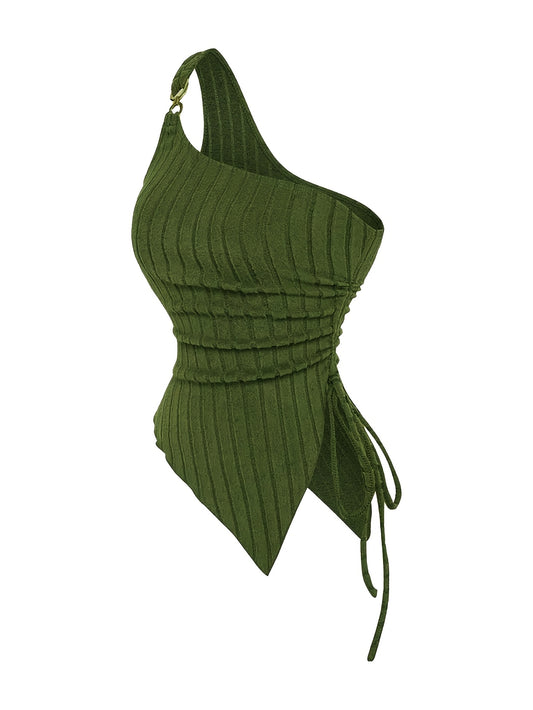 Ensemble 3 pièces femme – Top asymétrique