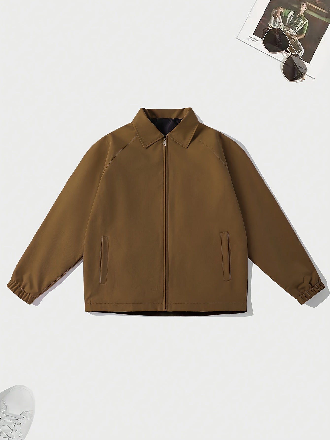 Veste Élégante Rose Casual- Style Décontracté Chic