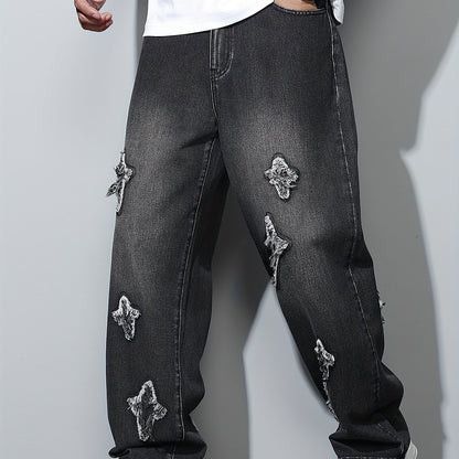 American High Street Fashion Street Men'S Loose Jeans Without Belt/Without Accessories