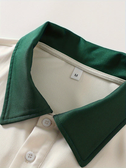 2025 New Summer Men'S Polo Shirt with Italian Flag Pattern, Breathable And Casual for Outdoor Sports, Featuring a Comfortable And Breathable Design