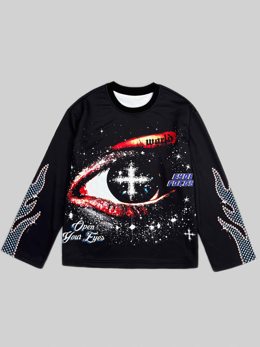 T-shirt Homme à Manches Longues et Motif Stylé