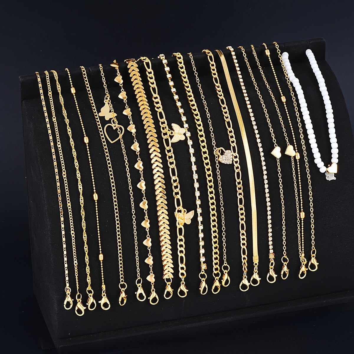 Lot de 19 Bracelets de Cheville Femme – Style Été Plage