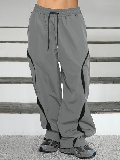 Pantalon Streetwear Homme Style Hip-Hop Américain– Coupe Large Droite