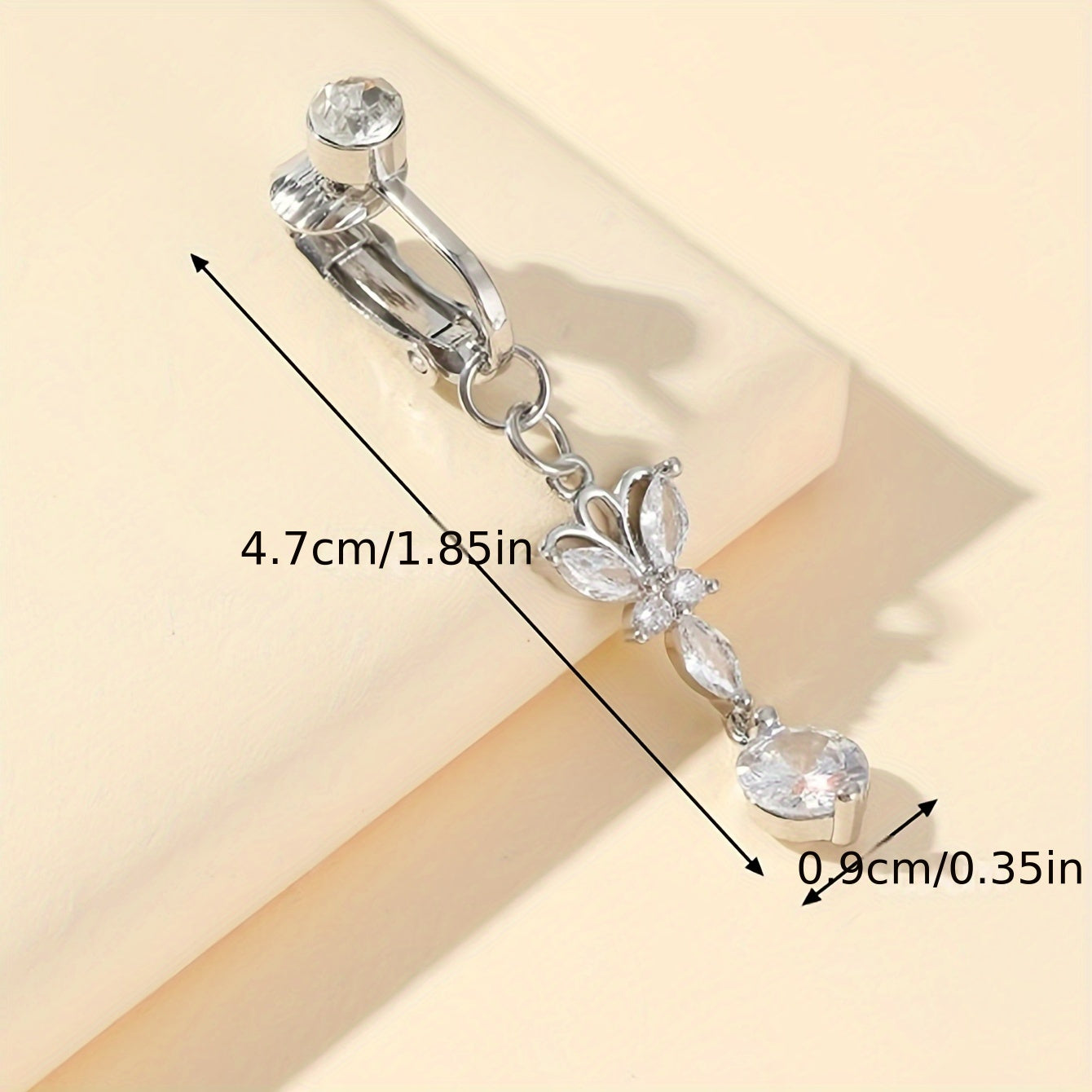 Anneau de Nombril Papillon Sans Perçage – Élégant et Séduisant pour Tous les Jours et les Fêtes