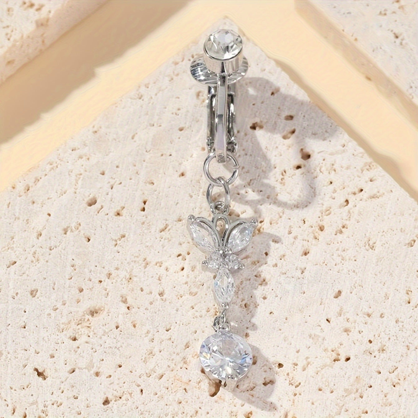 Anneau de Nombril Papillon Sans Perçage – Élégant et Séduisant pour Tous les Jours et les Fêtes