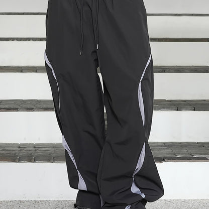 Pantalon Streetwear Homme Style Hip-Hop Américain– Coupe Large Droite