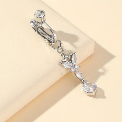 Anneau de Nombril Papillon Sans Perçage – Élégant et Séduisant pour Tous les Jours et les Fêtes