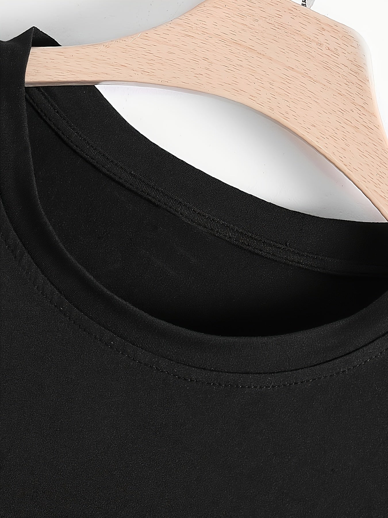 1171# Men's Spring/Autumn Patchwork 2-in-1 Look Long-Sleeve Trendy Letter Print Top, Autumn/Winter Outdoor Sports & Casual Wear