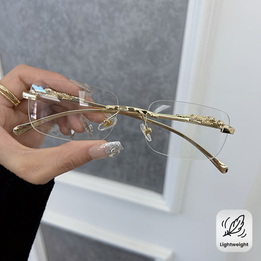 Lunettes Carrées Rimless – Unisexe & Tendance