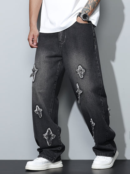 American High Street Fashion Street Men'S Loose Jeans Without Belt/Without Accessories