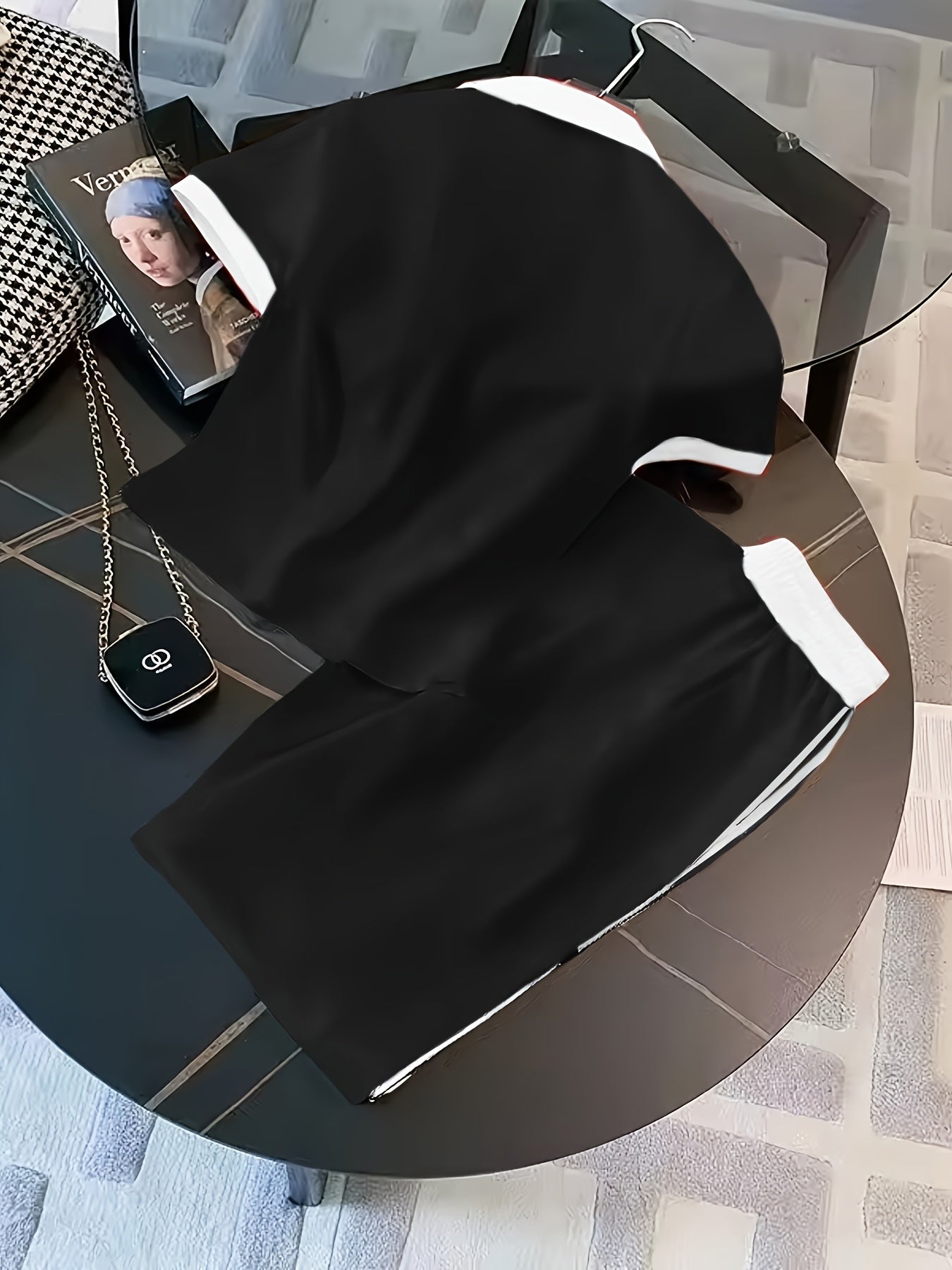 Ensemble Sport Femme – T-shirt Manche Courte et Pantalon Large