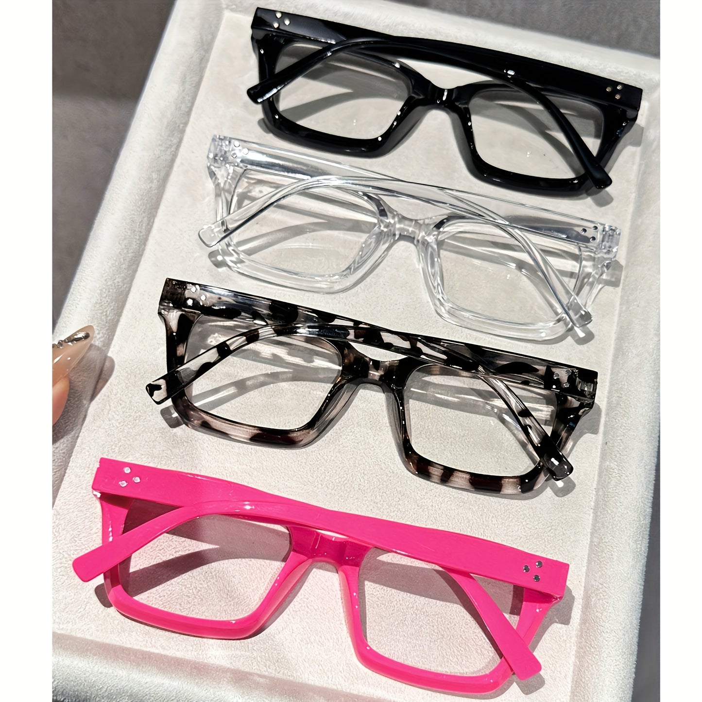 Lunettes Rectangulaires Transparentes FAIRMARRY – Style Minimaliste et Chic