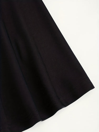 Jupe Longue Femme à Manches Longues – Design Une Épaule, Bloc-Couleur