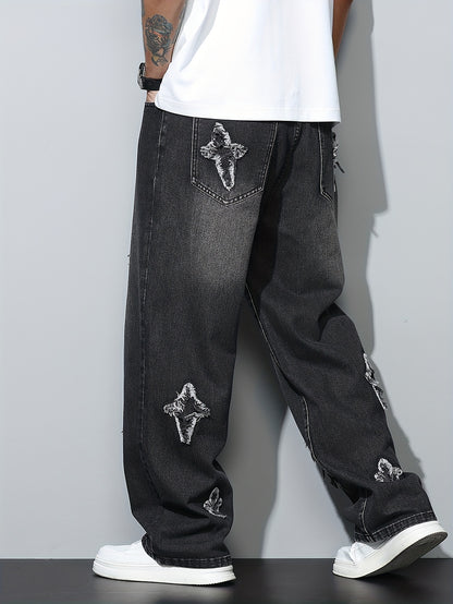 American High Street Fashion Street Men'S Loose Jeans Without Belt/Without Accessories