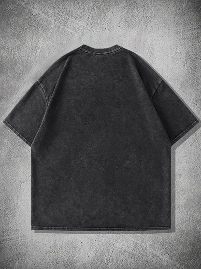 T-shirt Femme – Col Rond, Imprimé Dessin, Coupe Décontractée