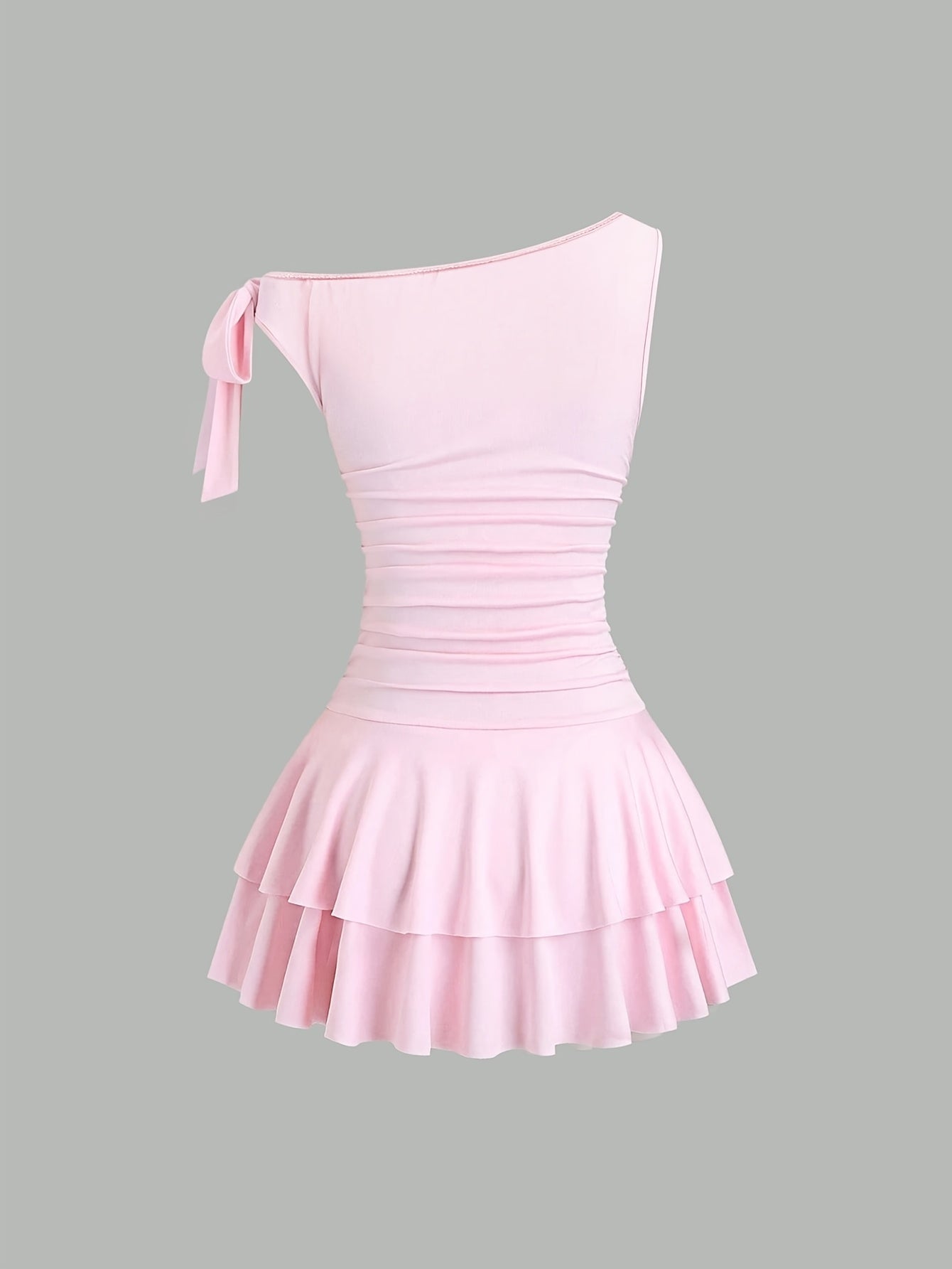 Robe mini femme – Asymétrique & épaules dénudées