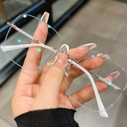 Cosmique Transparente – Lunettes Mode Étoiles Brillantes