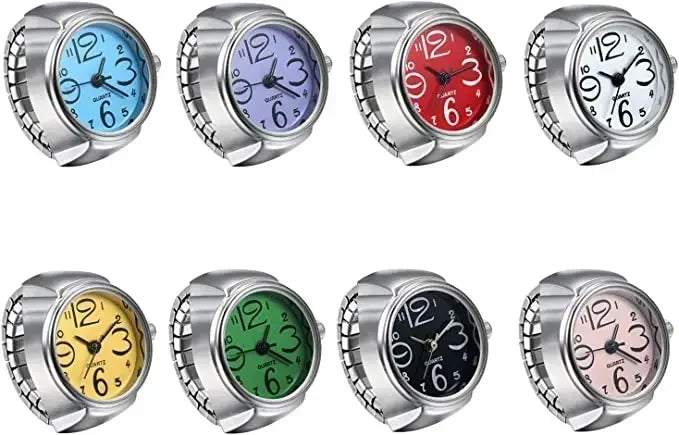 Bague Montre Punk – Montre Quartz Doigt Unisexe, Style Vintage