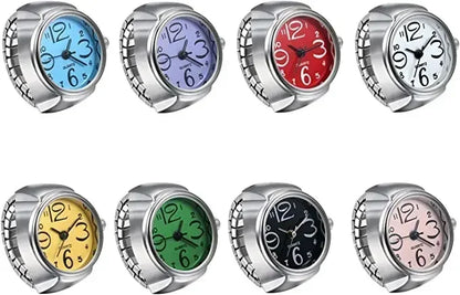 Bague Montre Punk – Montre Quartz Doigt Unisexe, Style Vintage