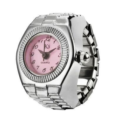 Bague Montre Punk – Montre Quartz Doigt Unisexe, Style Vintage