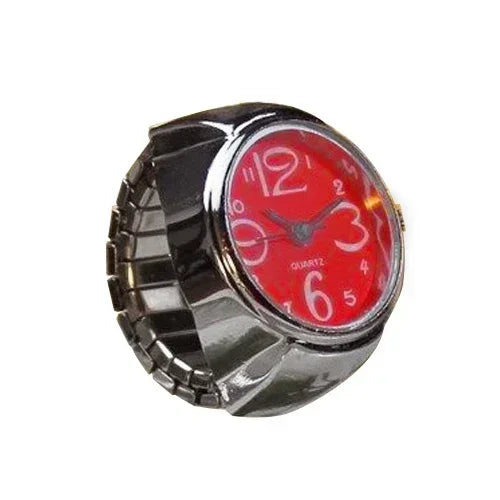 Bague Montre Punk – Montre Quartz Doigt Unisexe, Style Vintage