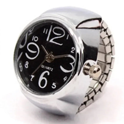 Bague Montre Punk – Montre Quartz Doigt Unisexe, Style Vintage