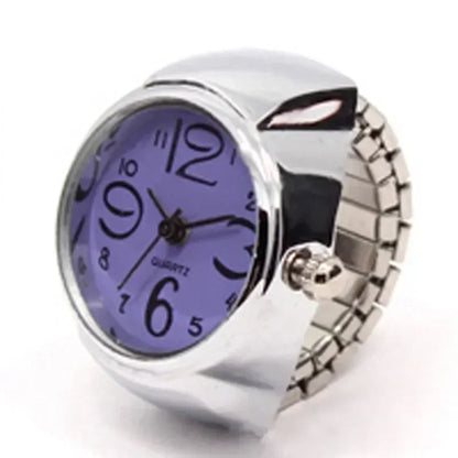 Bague Montre Punk – Montre Quartz Doigt Unisexe, Style Vintage