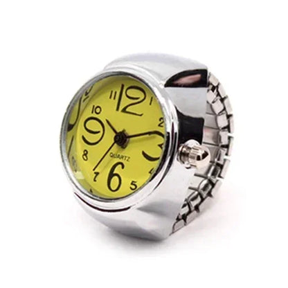Bague Montre Punk – Montre Quartz Doigt Unisexe, Style Vintage