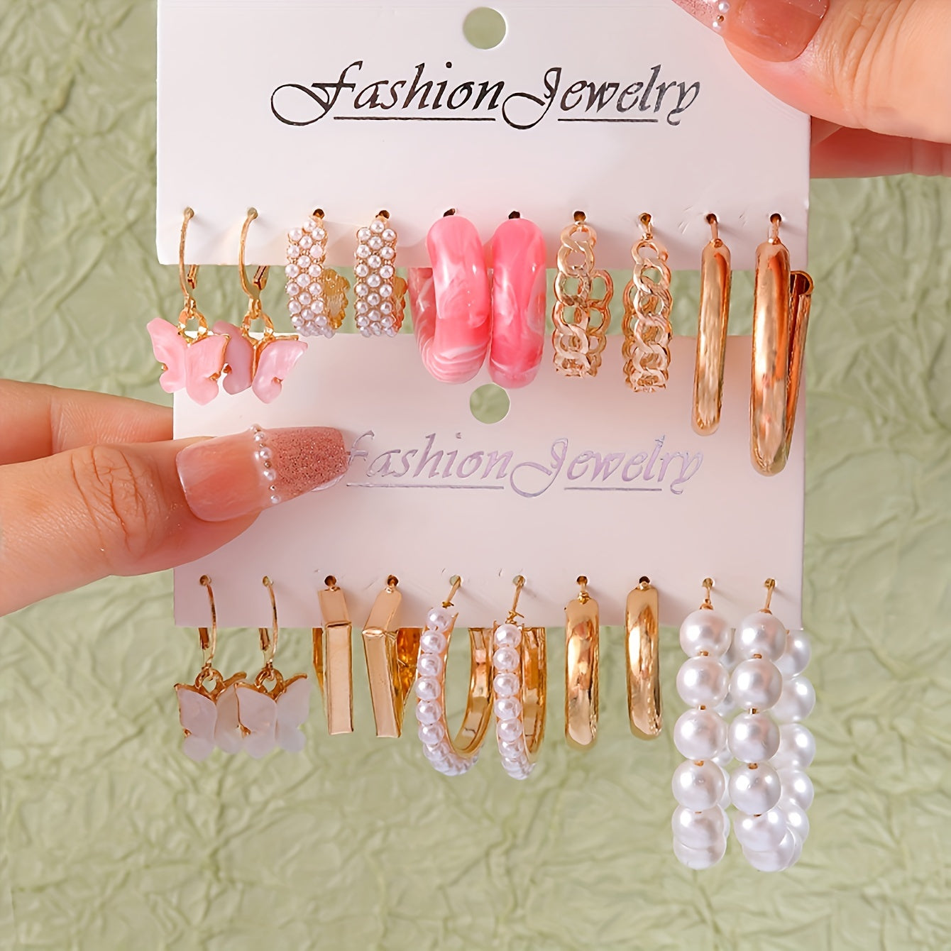 Lot de 10 Paires de Boucles d’Oreilles Femme – Papillon Animal Dopamine, Chic & Estival pour Fête et Quotidien