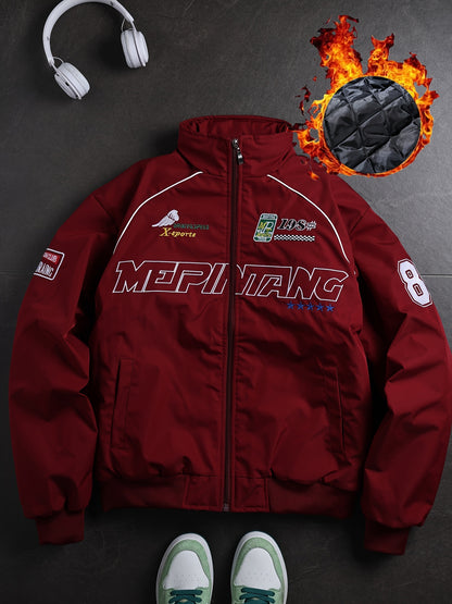 Veste streetwear au style rétro américain.