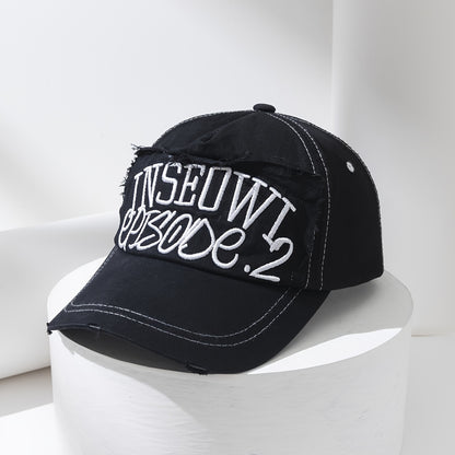 Casquette Homme Streetwear Lettre Déchirée – Style Urbain et Tendance