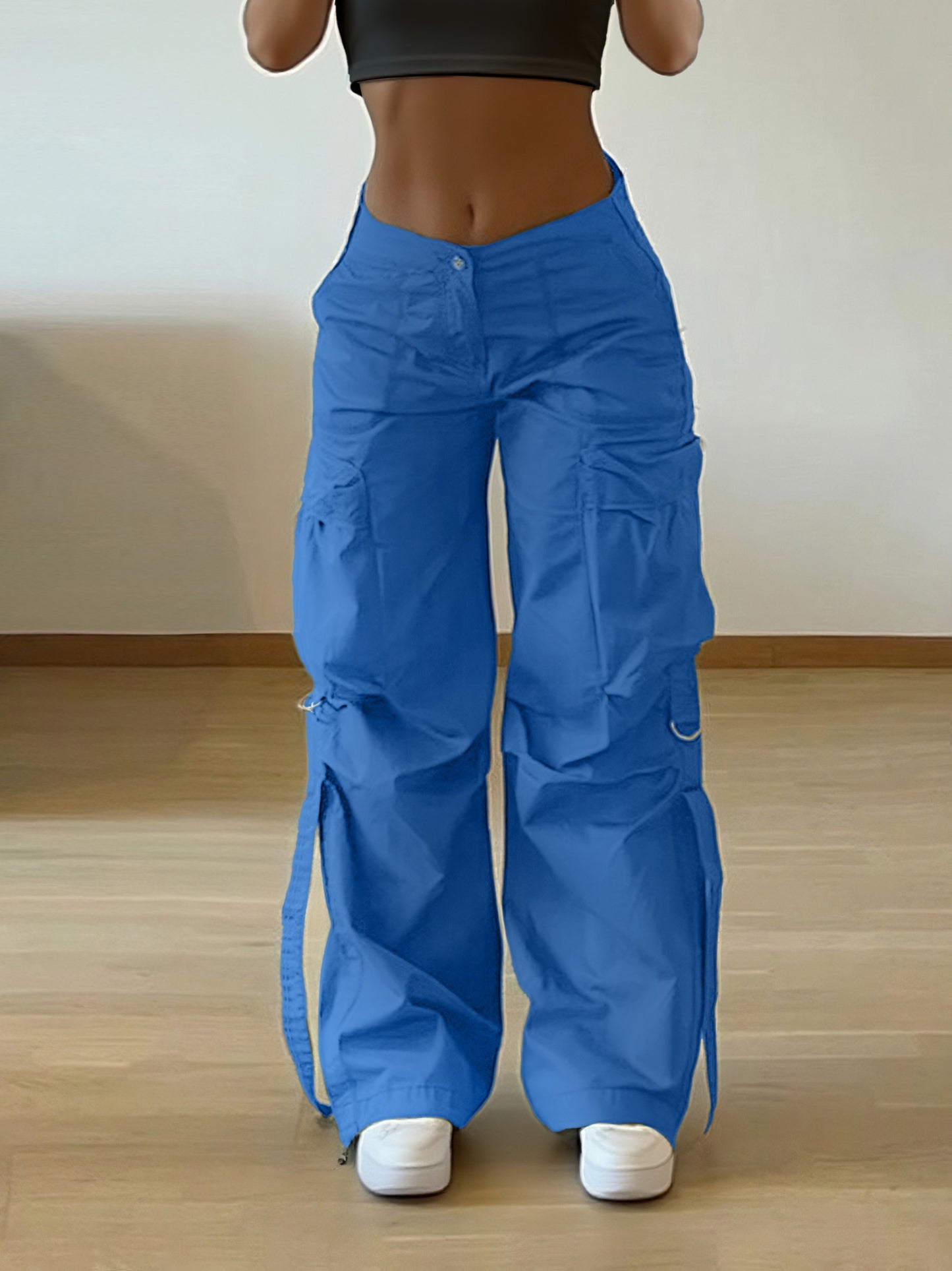 Pantalon Cargo Streetwear Femme – Jogging Décontracté Multi-Poches