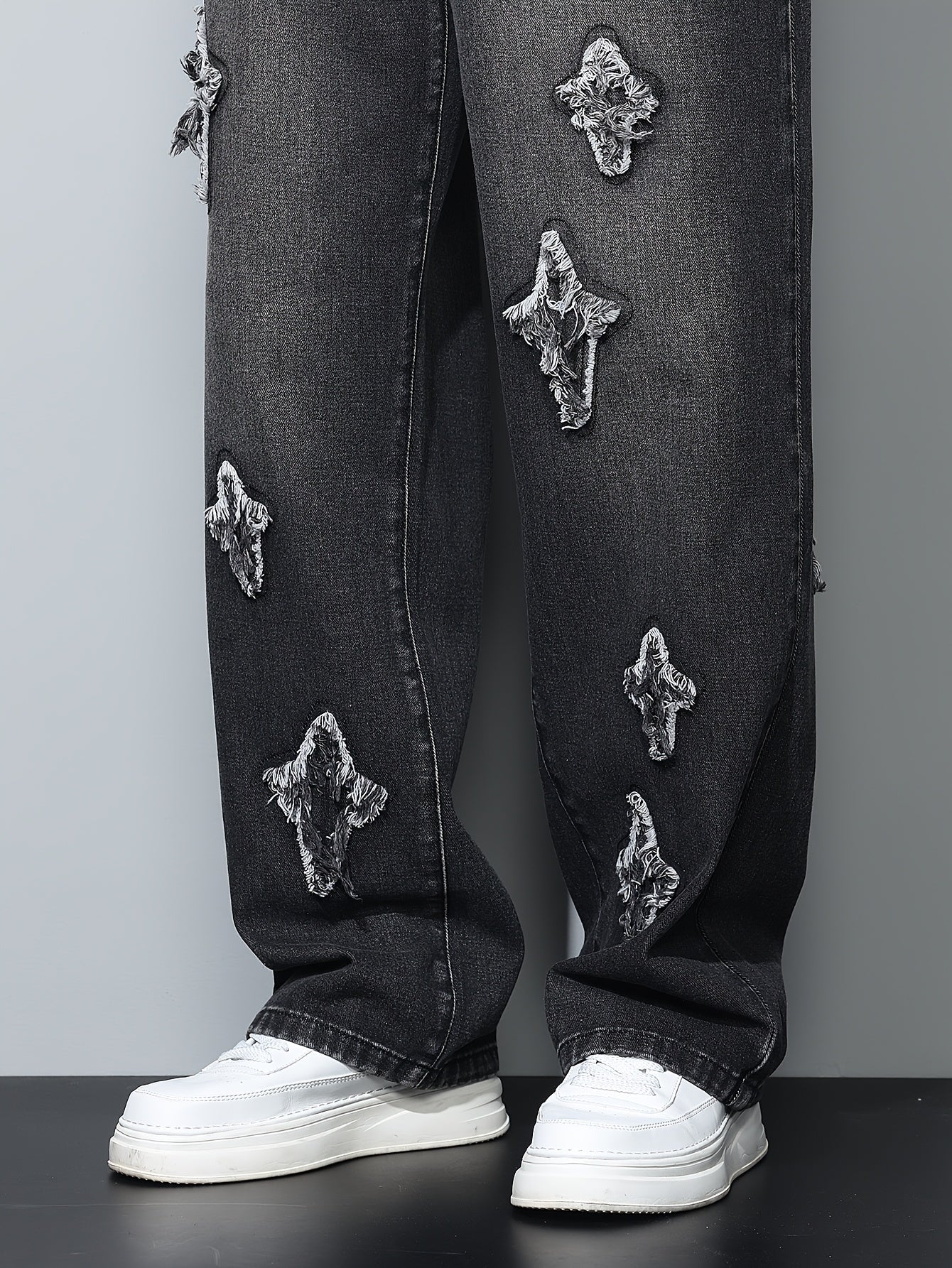 American High Street Fashion Street Men'S Loose Jeans Without Belt/Without Accessories