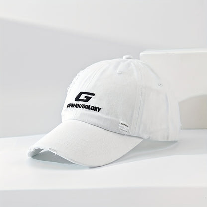 Casquette Homme Streetwear Lettre Déchirée – Style Urbain et Tendance