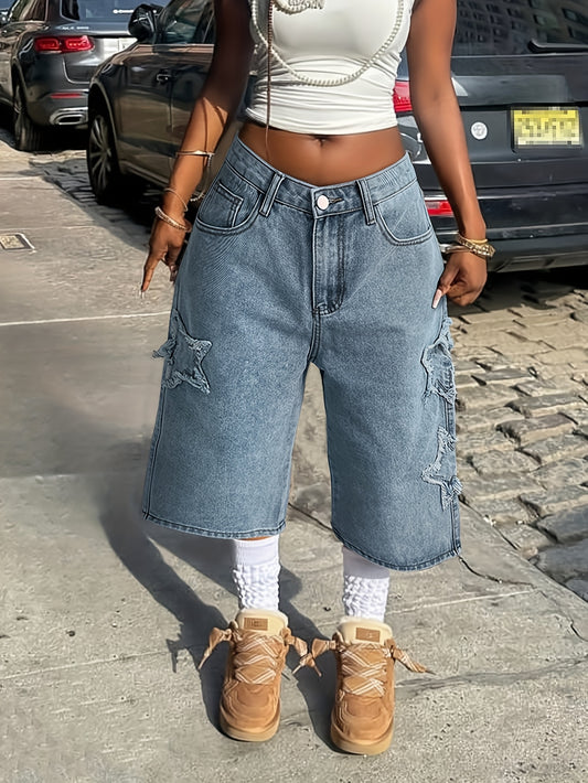 Pantalon femme étoile streetwear